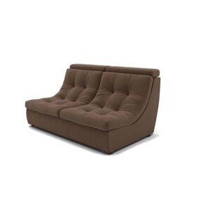 Прямой диван "Монако 3", механизм венеция, ППУ, велюр, цвет селфи 03