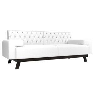 Прямой диван "Мюнхен Люкс", экокожа, цвет белый