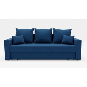Прямой диван "Олимп 1", механизм еврокнижка, ППУ, велюр, цвет гелекси лайт 014
