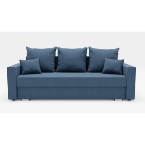 Прямой диван "Олимп 1", механизм еврокнижка, ППУ, велюр, цвет гелекси лайт 022