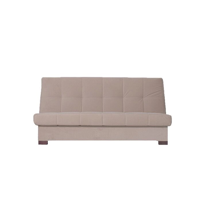 Прямой диван "Осло", механизм книжка, велюр, цвет бежевый от компании Интернет-гипермаркет «MALL24» - фото 1