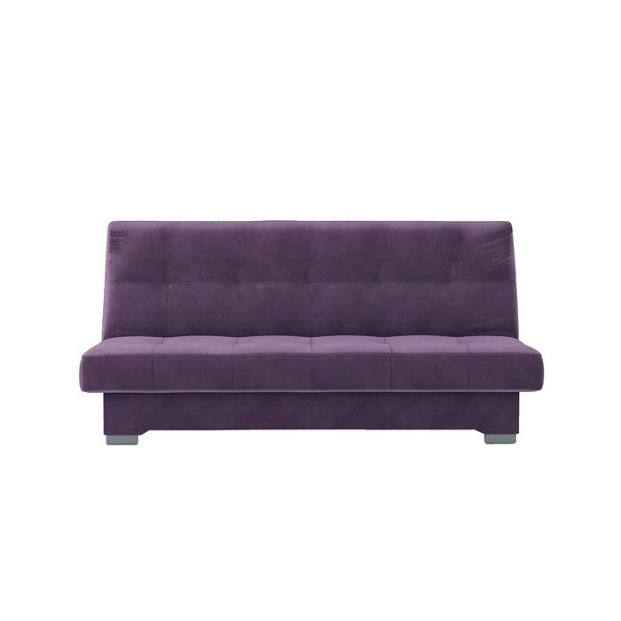 Прямой диван "Осло", механизм книжка, велюр, цвет фиолетовый от компании Интернет-гипермаркет «MALL24» - фото 1