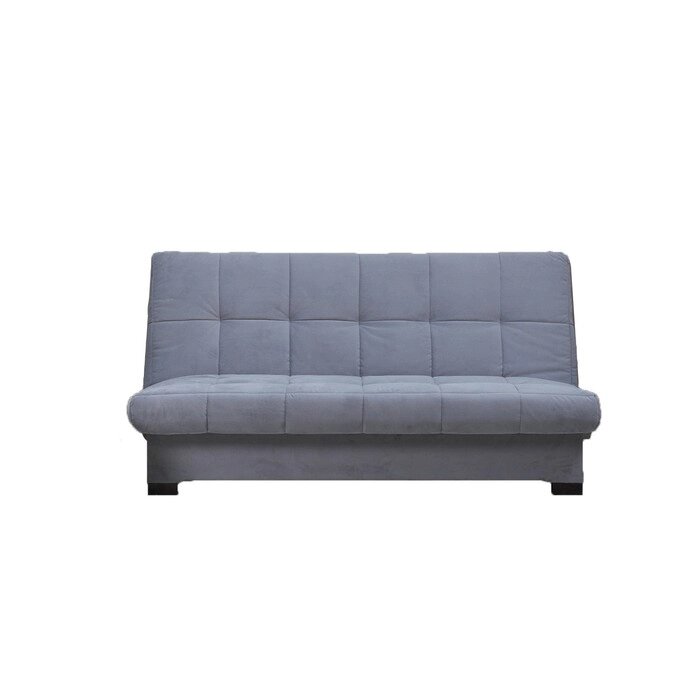 Прямой диван "Осло", механизм книжка, велюр, цвет серый от компании Интернет-гипермаркет «MALL24» - фото 1