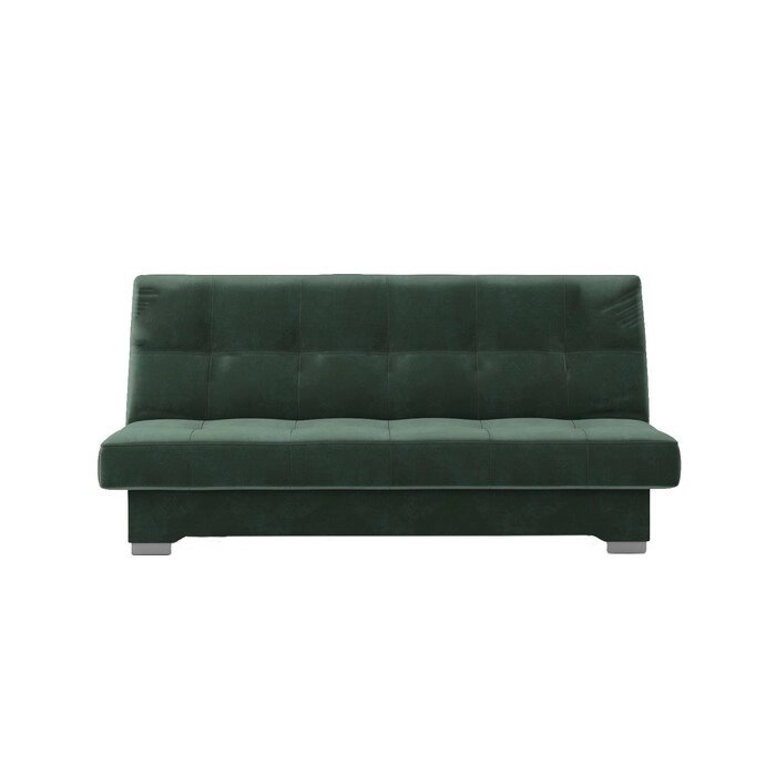 Прямой диван "Осло", механизм книжка, велюр, цвет зелёный от компании Интернет-гипермаркет «MALL24» - фото 1