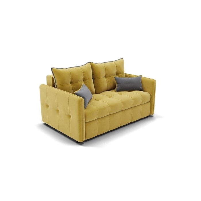 Прямой диван "Палермо", механизм еврокнижка, велюр, цвет селфи 08 / подушки 07 от компании Интернет-гипермаркет «MALL24» - фото 1