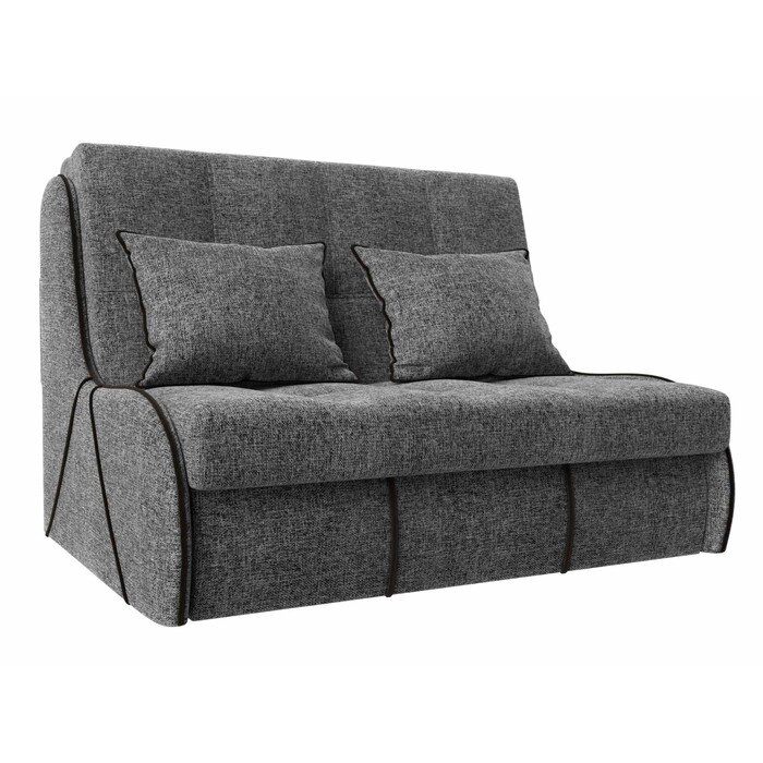 Прямой диван "Риттэр", механизм аккордеон, рогожка, цвет серый от компании Интернет-гипермаркет «MALL24» - фото 1