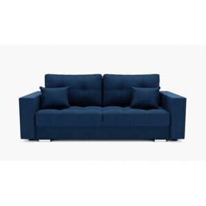Прямой диван "Талисман 1", механизм пантограф, велюр, цвет гелекси лайт 014