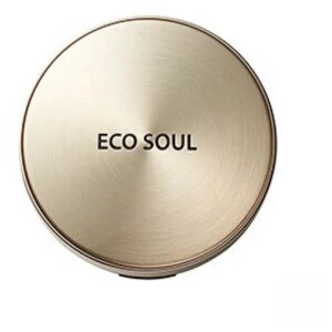 Пудра компактная золотая Eco Soul Luxury Gold Pact 21 Light Beige, рефилл