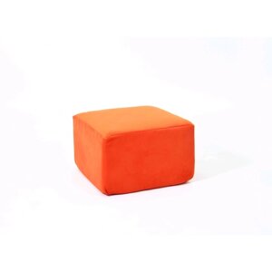 Пуф-модуль "Тетрис", размер 50 50 см, оранжевый, велюр