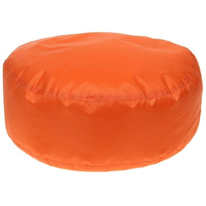 Пуф Таблетка d50/h15, 100% п/э, несъёмный чехол, цвет оранжевый от компании Интернет-гипермаркет «MALL24» - фото 1