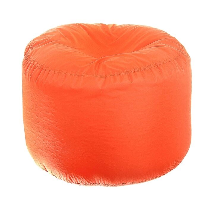 Пуфик круглый, d40см/h60см, цвет оранжевый от компании Интернет-гипермаркет «MALL24» - фото 1