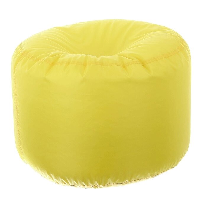 Пуфик круглый, d40см/h60см, цвет жёлтый от компании Интернет-гипермаркет «MALL24» - фото 1