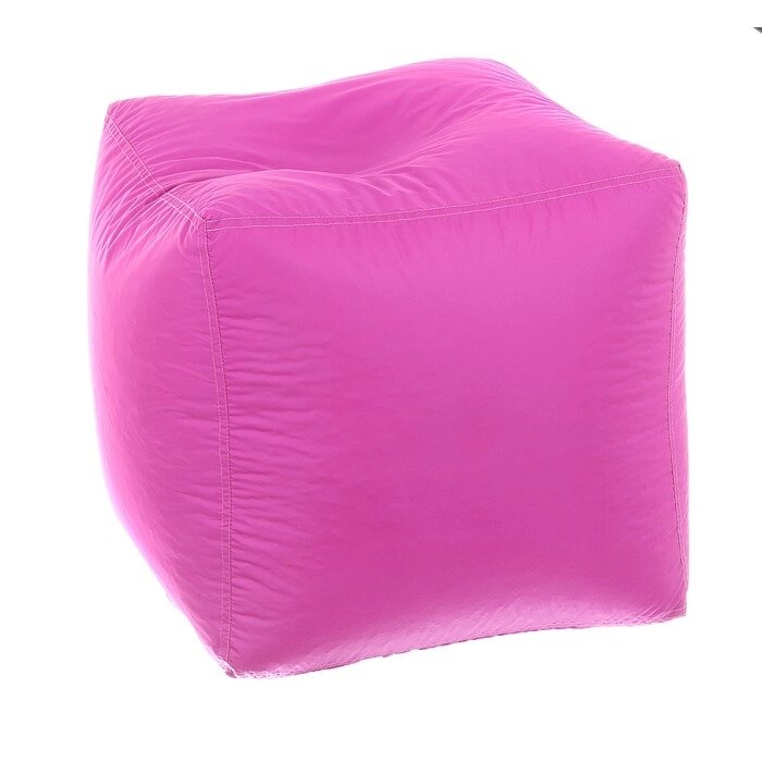 Пуфик-куб, 45х45 см, цвет розовый от компании Интернет-гипермаркет «MALL24» - фото 1