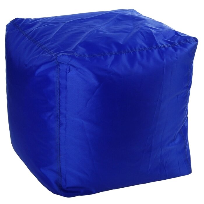 Пуфик-куб, 45х45 см, цвет синий Oxford от компании Интернет-гипермаркет «MALL24» - фото 1