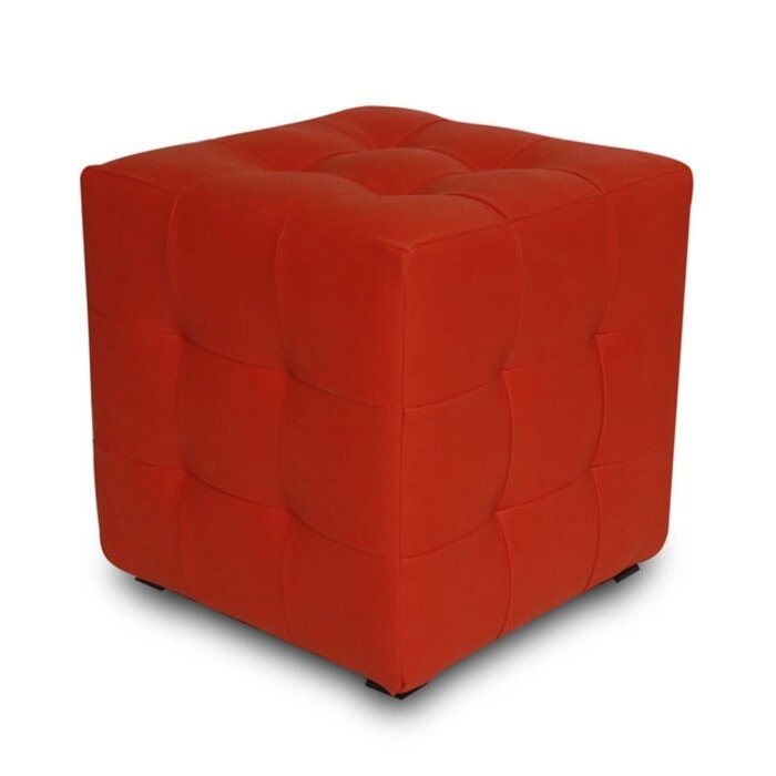 Пуфик "Лотос", экокожа, цвет красный от компании Интернет-гипермаркет «MALL24» - фото 1