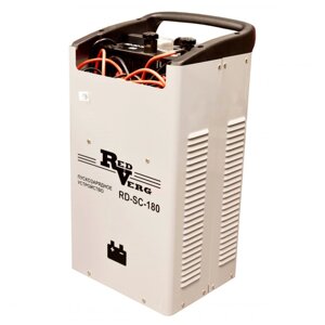 Пуско-зарядное устройство RD-SC-180 RedVerg 220В, выход-12/24В; мощность 0,9кВт/ пуск 6,5кВт; ток 30А/ пуск 180А;