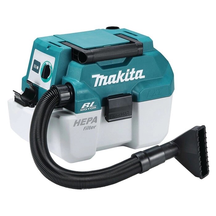 Пылесос аккумуляторный Makita DVC750LZ, 18 В, 1400 л/мин, 64 мбар, 7.5 л, БЕЗ АКБ/ЗУ от компании Интернет-гипермаркет «MALL24» - фото 1