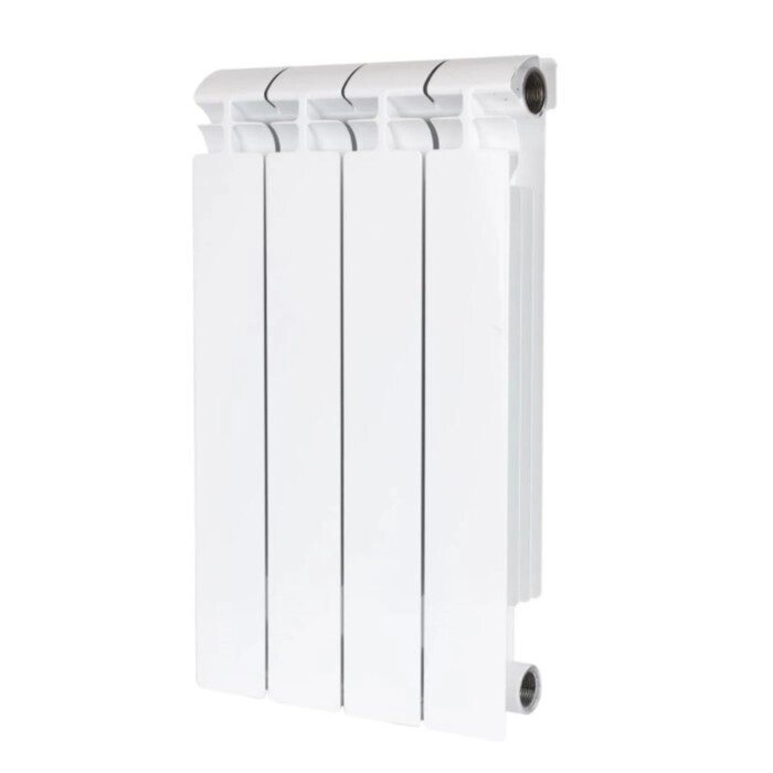 Радиатор алюминиевый STOUT ALPHA, 500 x 80 мм, 4 секции, боковое подключение от компании Интернет-гипермаркет «MALL24» - фото 1