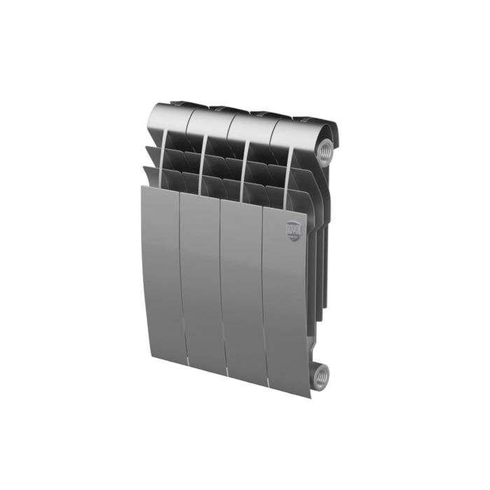 Радиатор биметаллический Royal Thermo BiLiner 350 /Silver Satin, 4 секции от компании Интернет-гипермаркет «MALL24» - фото 1