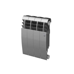 Радиатор биметаллический Royal Thermo BiLiner 350 /Silver Satin, 4 секции