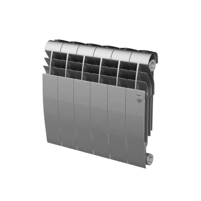 Радиатор биметаллический Royal Thermo BiLiner 350 /Silver Satin, 6 секций от компании Интернет-гипермаркет «MALL24» - фото 1