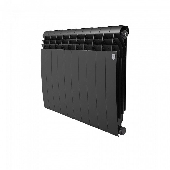 Радиатор биметаллический Royal Thermo BiLiner new/Noir Sable, 500 x 80 мм, 10 секций, черный от компании Интернет-гипермаркет «MALL24» - фото 1