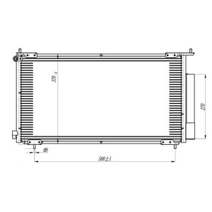 Радиатор кондиционера CR-V (02-honda 80110S9gf01, LUZAR LRAC 23NL