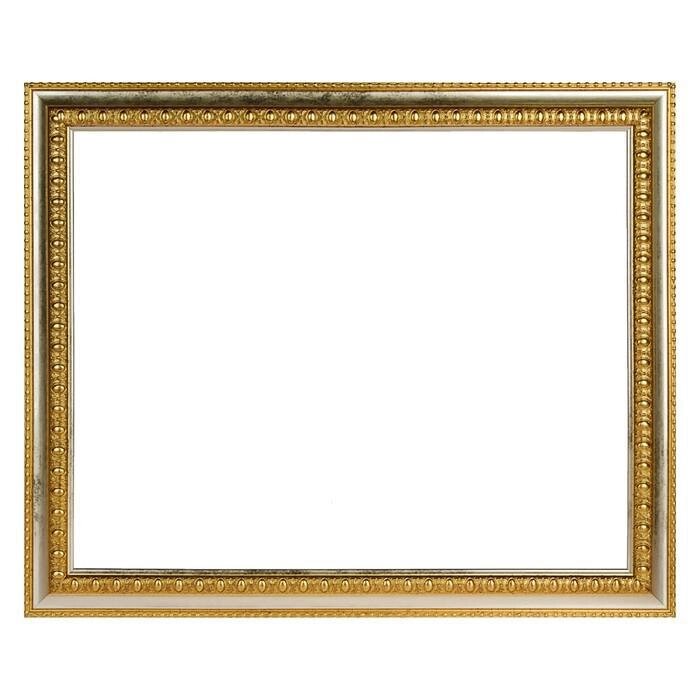 Рама для картин (зеркал) 40х50х4.5 см, пластиковая , Charlotta золото от компании Интернет-гипермаркет «MALL24» - фото 1