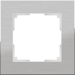Рамка на 1 пост WL11-Frame-01, цвет алюминий