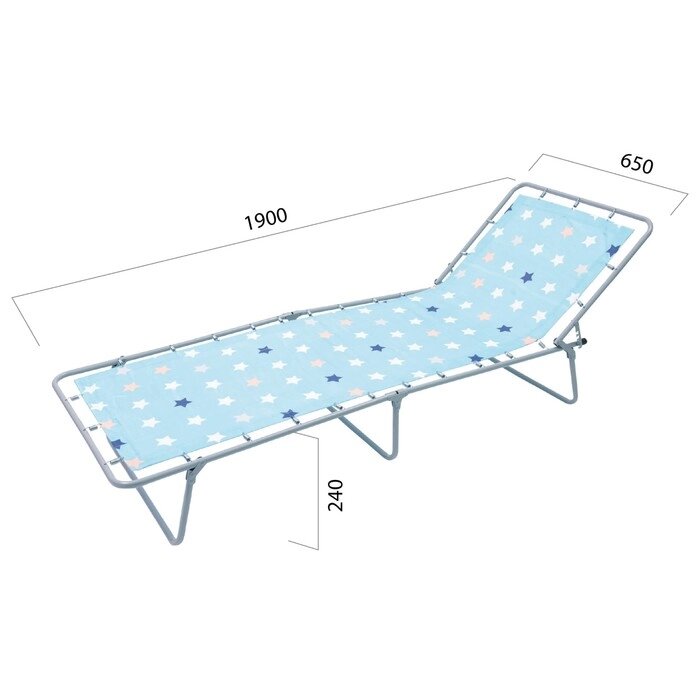 Раскладушка Стефания 85а, 192 х 65 х 24 см МИКС от компании Интернет-гипермаркет «MALL24» - фото 1