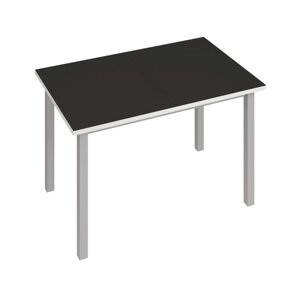 Раздвижной стол "Фристайл 3", 1000/1420632745 мм, ЛДСП / стекло / металл, цвет чёрный