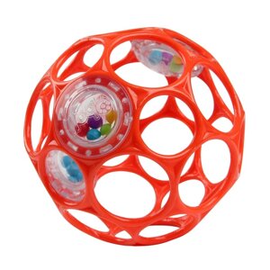 Развивающая игрушка Bright Starts, мяч Oball, с погремушкой, цвет красный