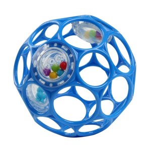 Развивающая игрушка Bright Starts, мяч Oball, с погремушкой, цвет синий