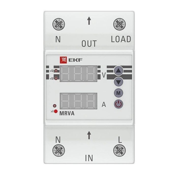 Реле напряжения и тока с дисплеем MRVA 63А PROxima EKF MRVA-63A от компании Интернет-гипермаркет «MALL24» - фото 1