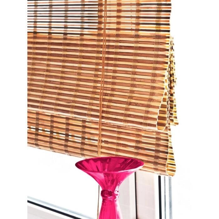Римские штора из бамбука, цвет микс, 120х160 см от компании Интернет-гипермаркет «MALL24» - фото 1