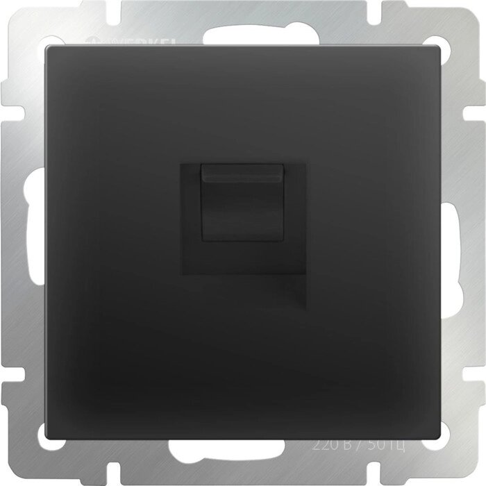Розетка Ethernet RJ-45  WL08-RJ-45, цвет черный от компании Интернет-гипермаркет «MALL24» - фото 1