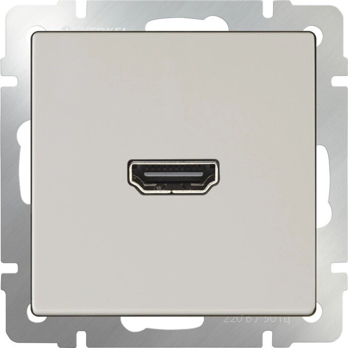 Розетка HDMI  WL03-60-11, цвет слоновая кость от компании Интернет-гипермаркет «MALL24» - фото 1