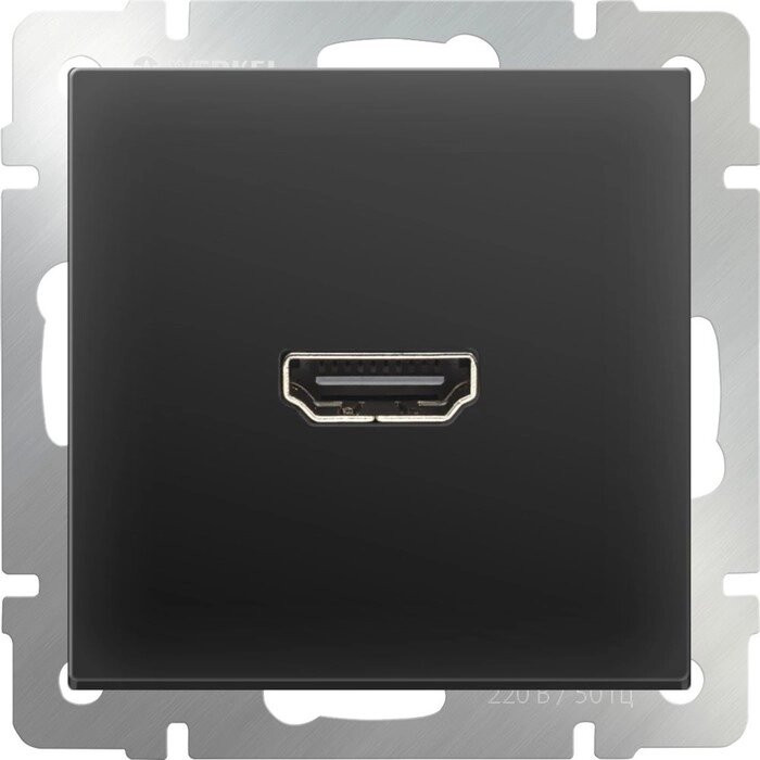Розетка HDMI  WL08-60-11, цвет черный от компании Интернет-гипермаркет «MALL24» - фото 1