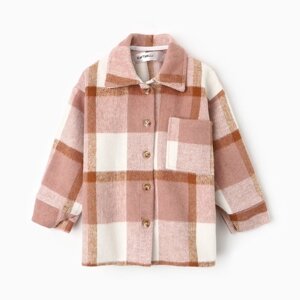 Рубашка детская KAFTAN утепеленная, р. 34 (122-128), розовая