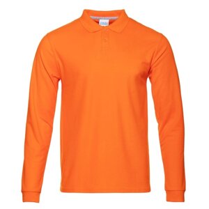 Рубашка мужская, размер M, цвет оранжевый
