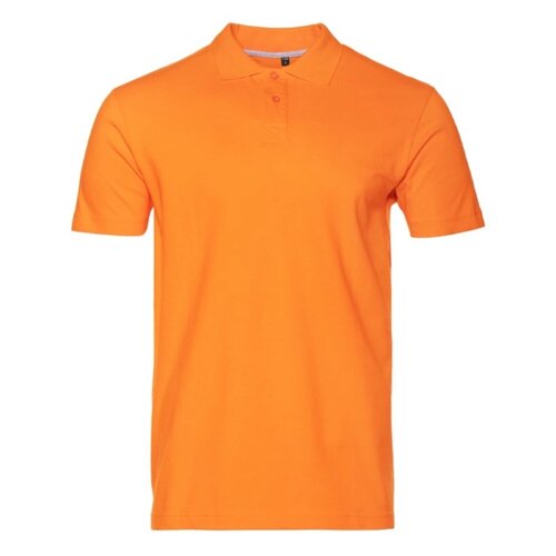 Рубашка поло унисекс, размер S, цвет оранжевый