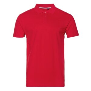 Рубашка поло унисекс, размер XL, цвет красный