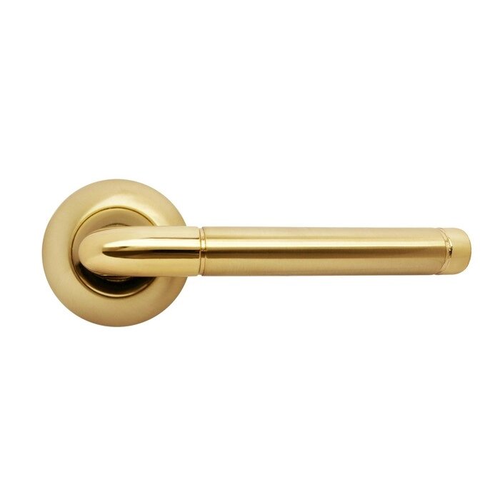 Ручка дверная RUCETTI RAP 2 SG/GP, цвет матовое золото/золото от компании Интернет-гипермаркет «MALL24» - фото 1