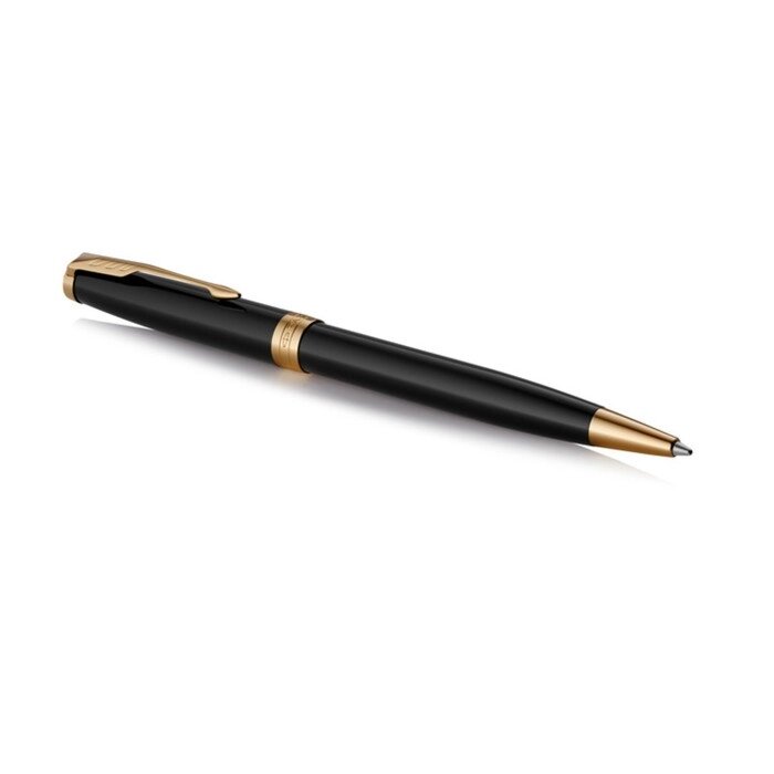 Ручка шариковая Parker Sonnet Core LaqBlack GT M, корпус чёрный глянцевый/ золото, чёрные чернила (1931497) от компании Интернет-гипермаркет «MALL24» - фото 1