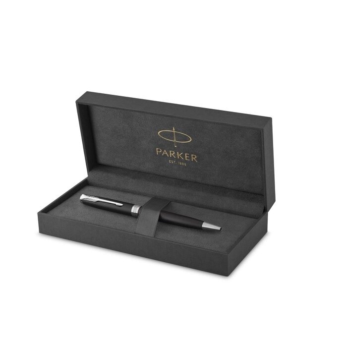 Ручка шариковая Parker Sonnet Core Matte Black CT M, корпус чёрный матовый/ хром, чёрные чернила (1931524) от компании Интернет-гипермаркет «MALL24» - фото 1