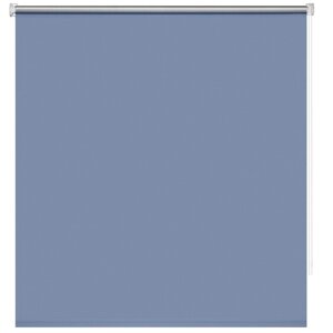 Рулонная штора блэкаут "Плайн", 100х160 см, цвет васильковый