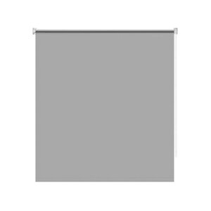 Рулонная штора блэкаут "Плайн", 120х160 см, цвет серый