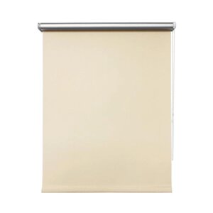Рулонная штора блэкаут "Сильвер", 48 х 175 см, цвет кремовый