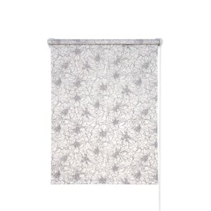 Рулонная штора "Экзотика", 140х175 см, цвет белый