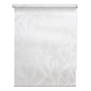 Рулонная штора "Грани", 43х175 см, цвет белый